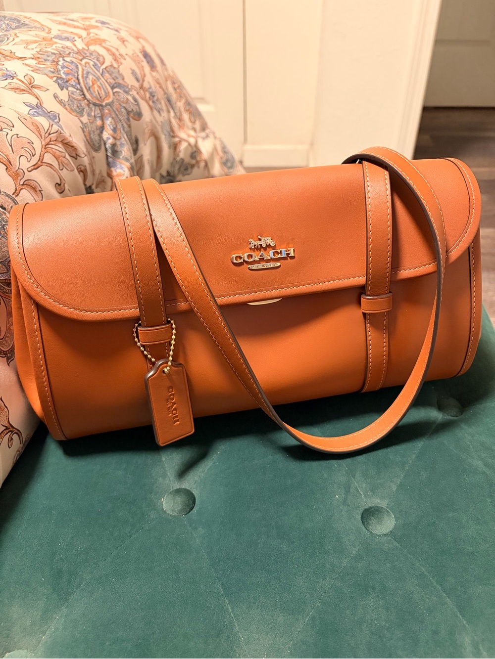 Coach Smooth Grain Bridget Flap Shoulder Bag